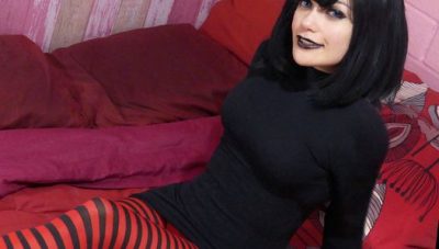 Goth teen Mavis riding dick hard and climaxing – Part 3