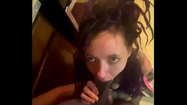 Dirty talk from a tatted beauty in knee socks