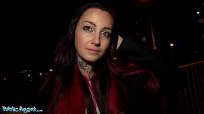 Slim Emo Girl Gets Paid for a Swift Public Encounter